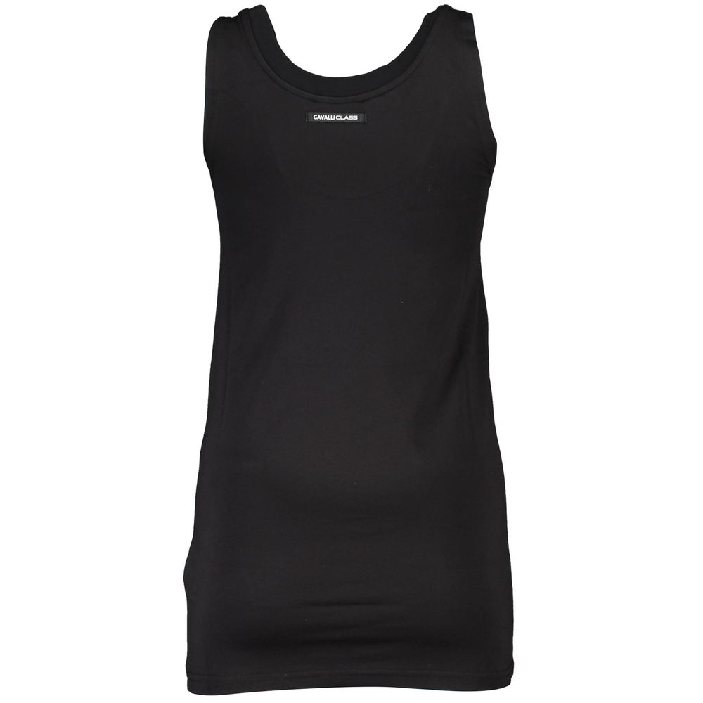 Schwarzes Damen-Tanktop aus Baumwolle