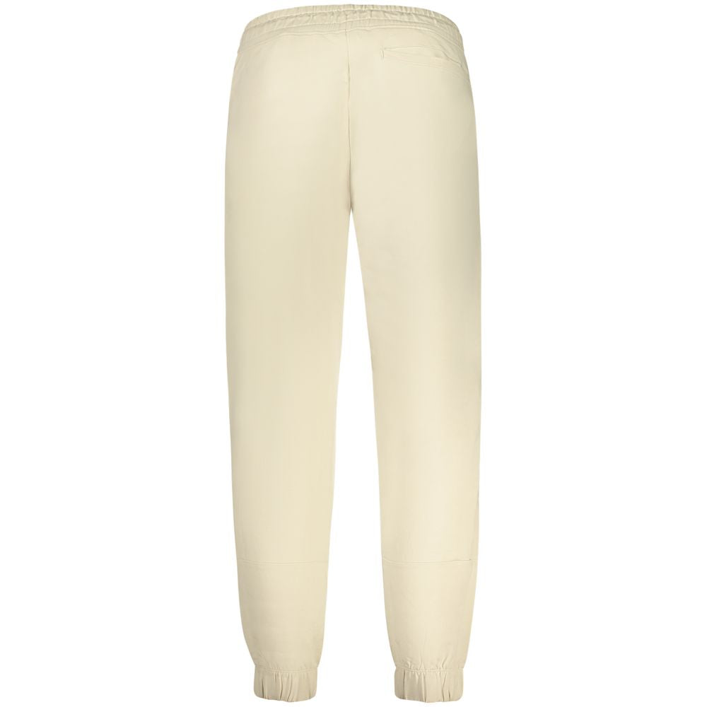 Beige Herren Sweathose aus Baumwolle