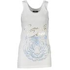 White Cotton Women Tank Top