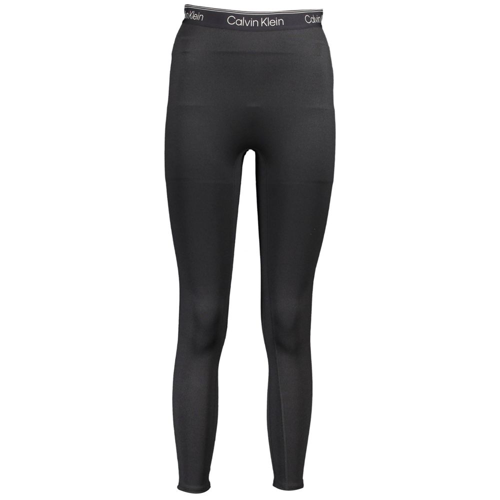 Black Polyester Women's Leggings