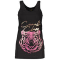 Schwarzes Tanktop aus Baumwolle für Damen