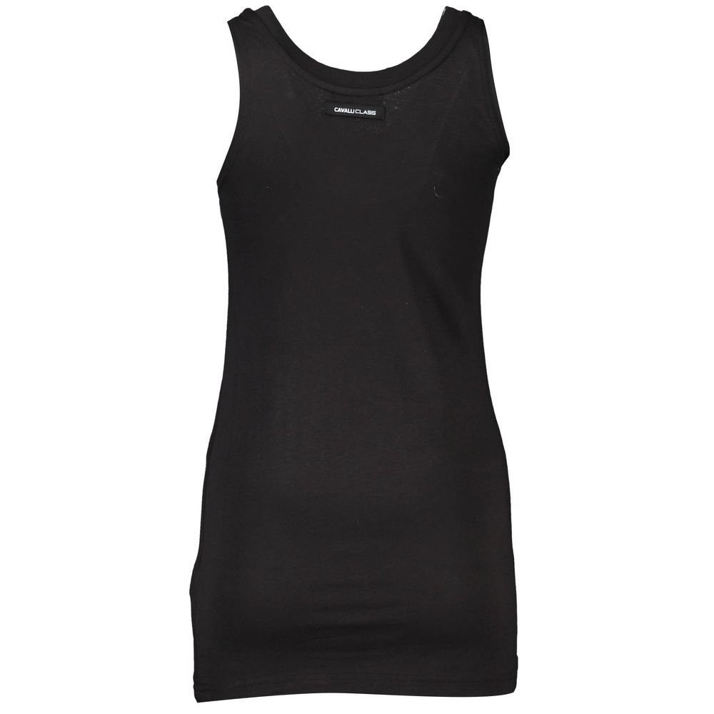 Schwarzes Tanktop aus Baumwolle für Damen