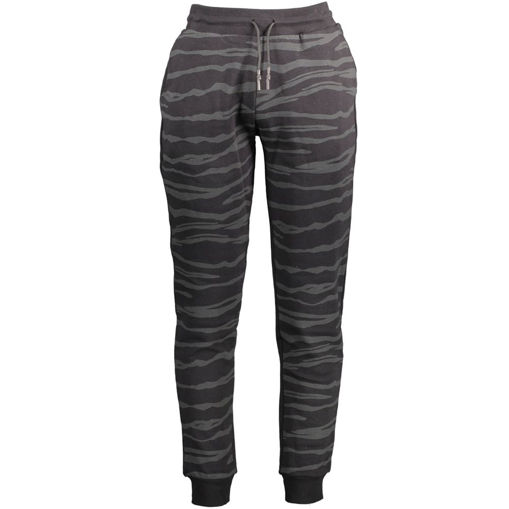 Pantaloni da tuta da uomo in cotone nero