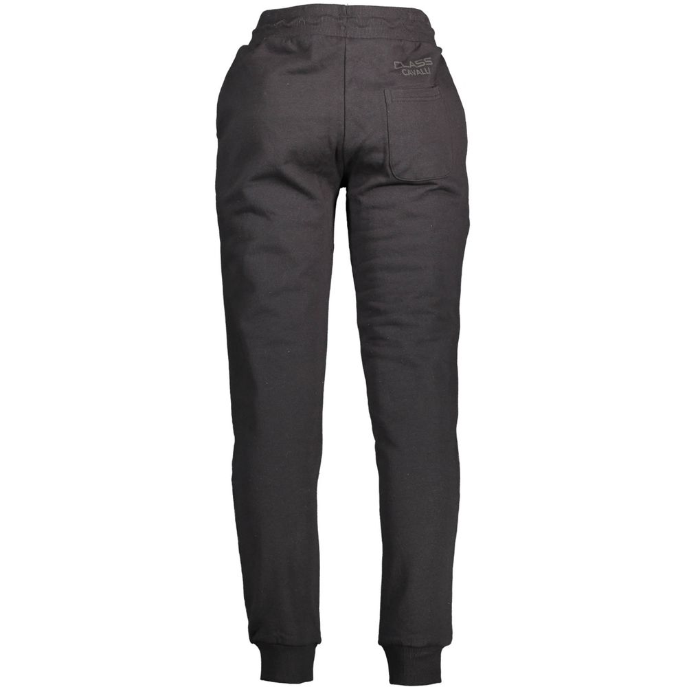 Pantaloni da tuta da uomo in cotone nero