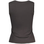 Black Cotton Women Tank Top
