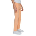 Orangefarbene Chino-Hose aus Baumwolle