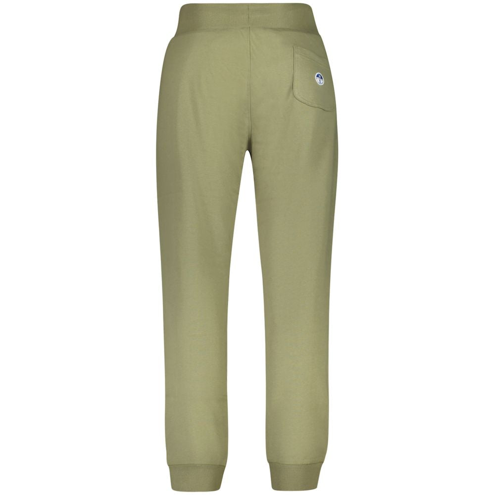 Green Cotton Men's Trackpant