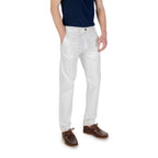 Weiße hautenge Baumwollhose