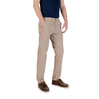 Beige Cotton Skinny Pants