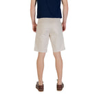 Beige Cotton Bermuda Shorts