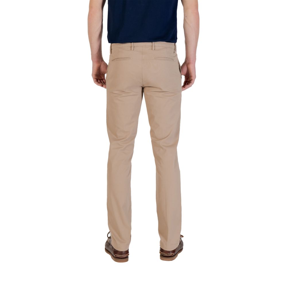 Pantaloni skinny in cotone beige