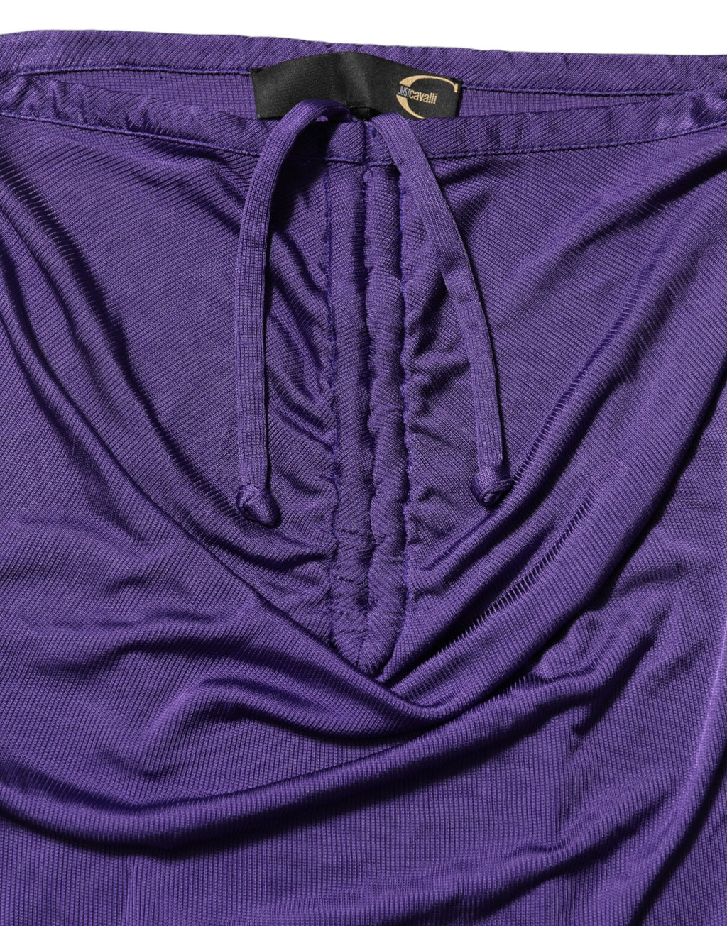 Lila trägerloses figurbetontes Kleid aus Viskose-Elastan