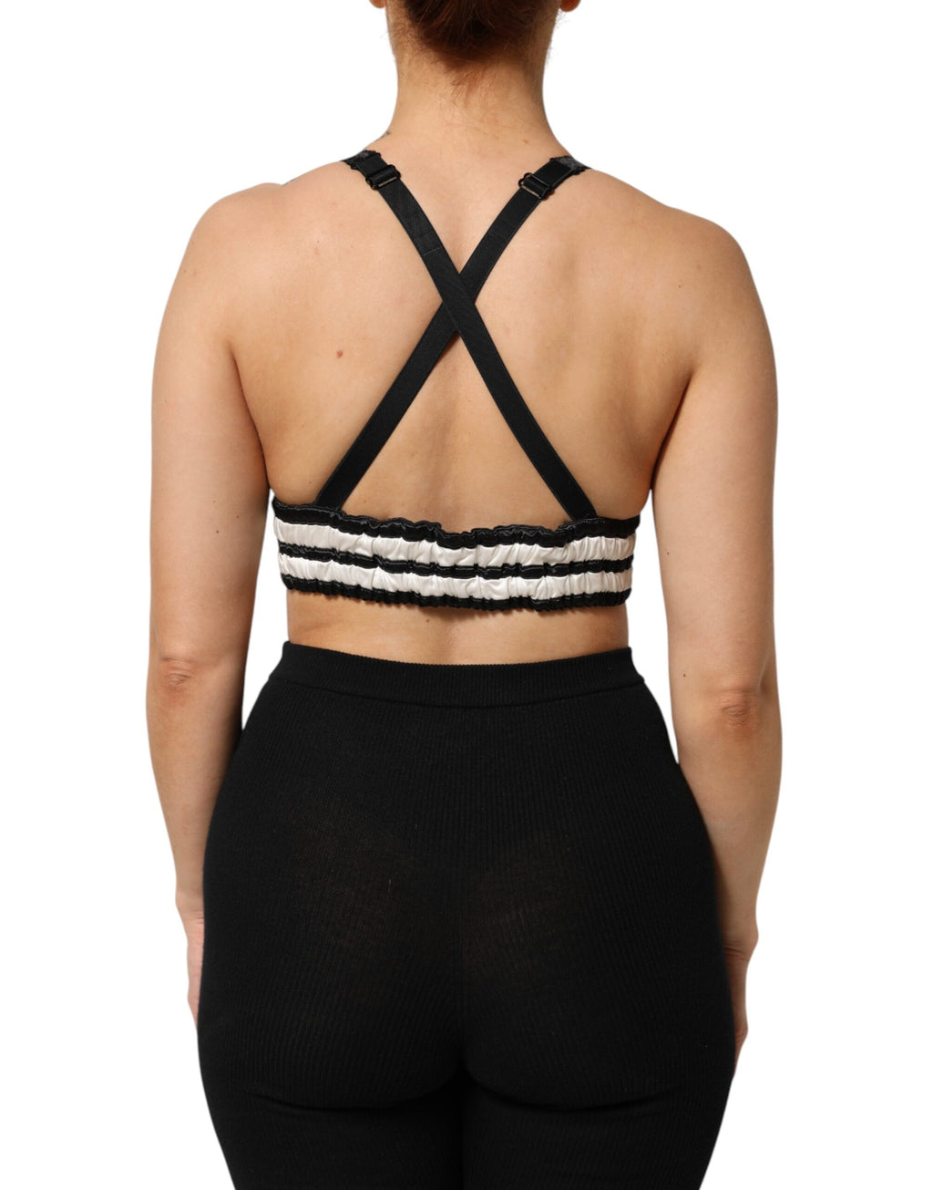 Rotes Satin-Bralette Crop Top mit Blumenstickerei