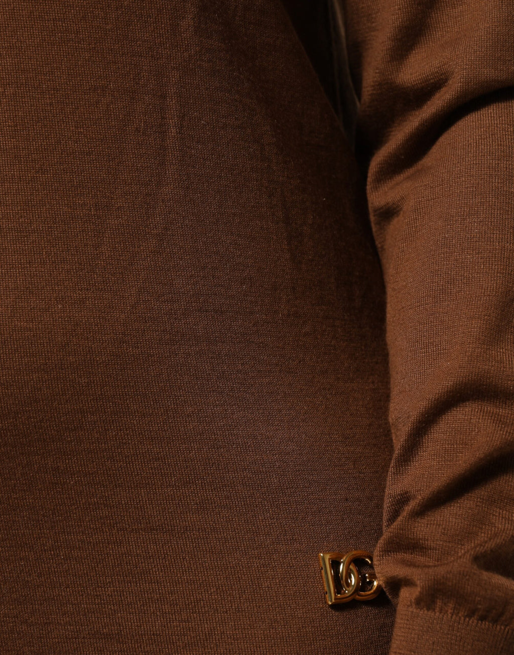 Rollkragenpullover aus braunem Kaschmir