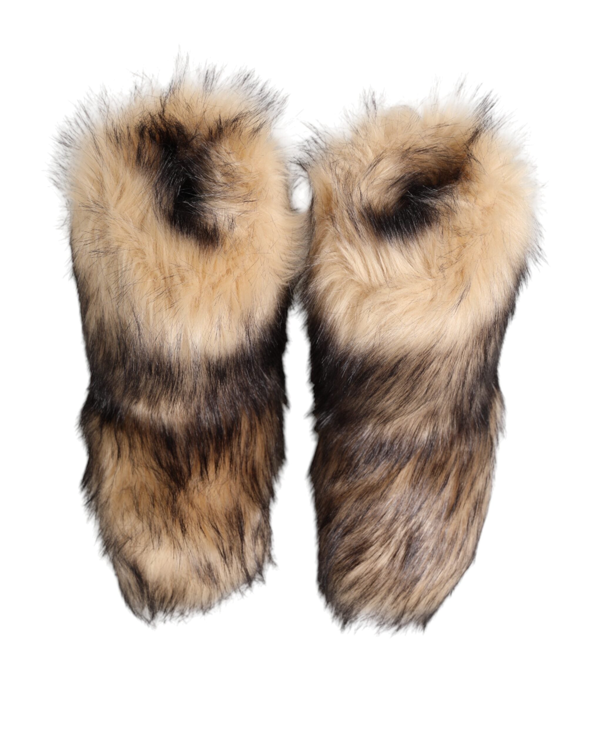 Brown Faux Shearling Men's Short Boots