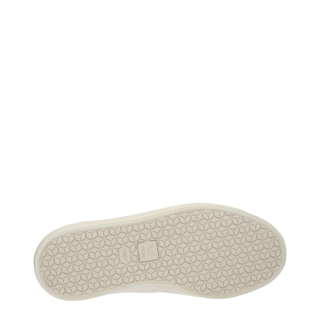 Weiße niedrige Sneakers aus Stoff