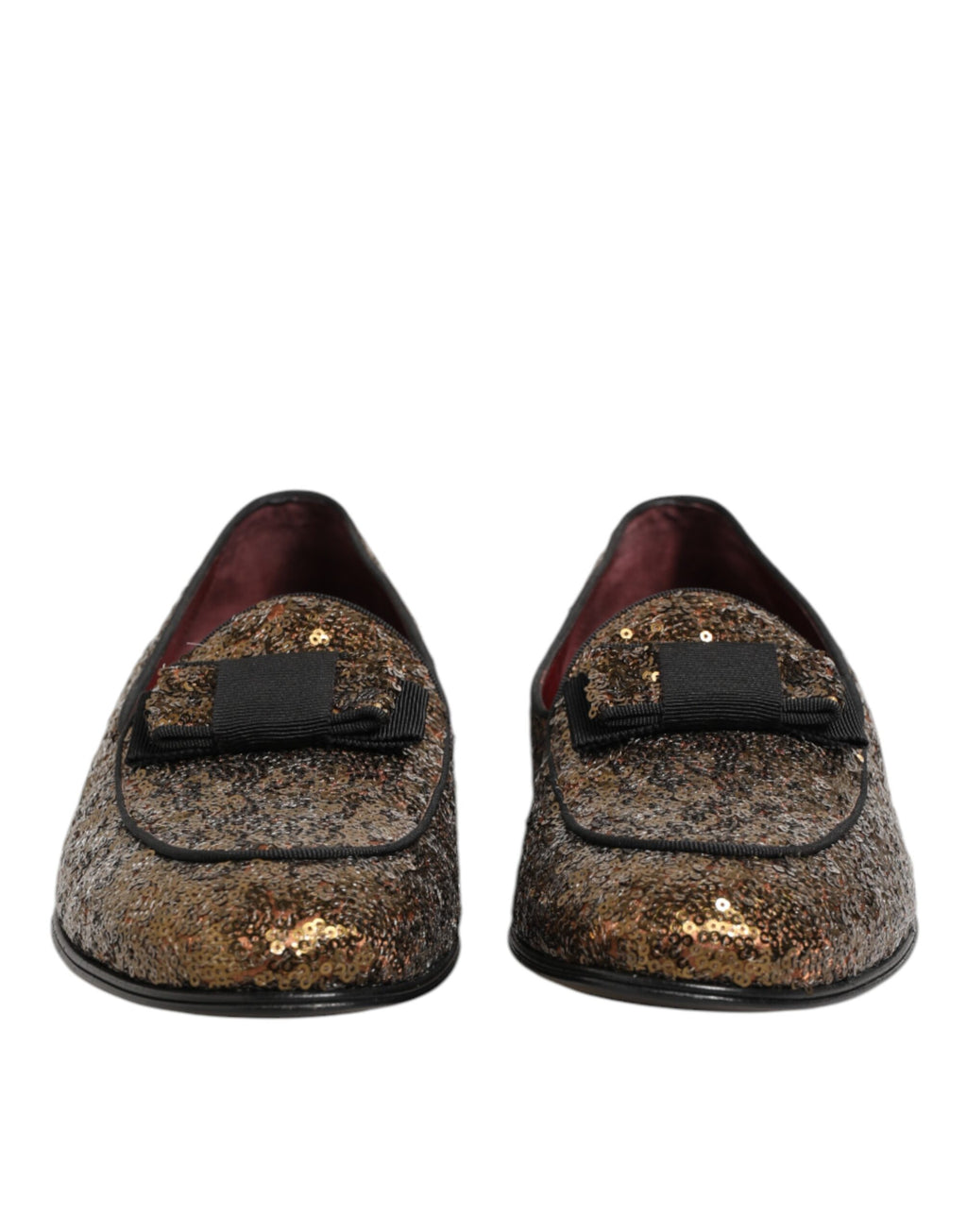 Gold Pailletten Slipper Herren Business-Schuhe