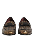 Gold Pailletten Slipper Herren Business-Schuhe