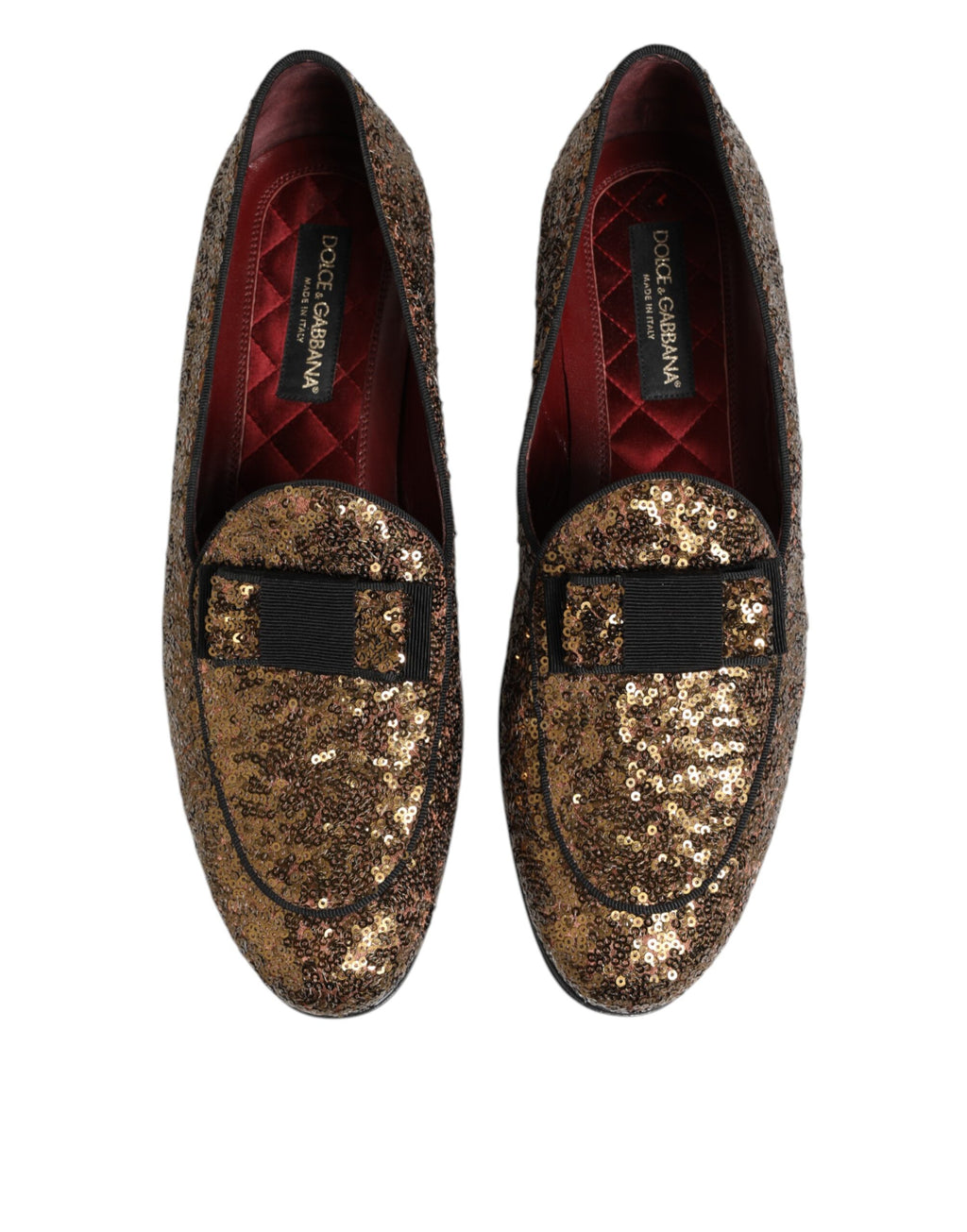 Gold Pailletten Slipper Herren Business-Schuhe