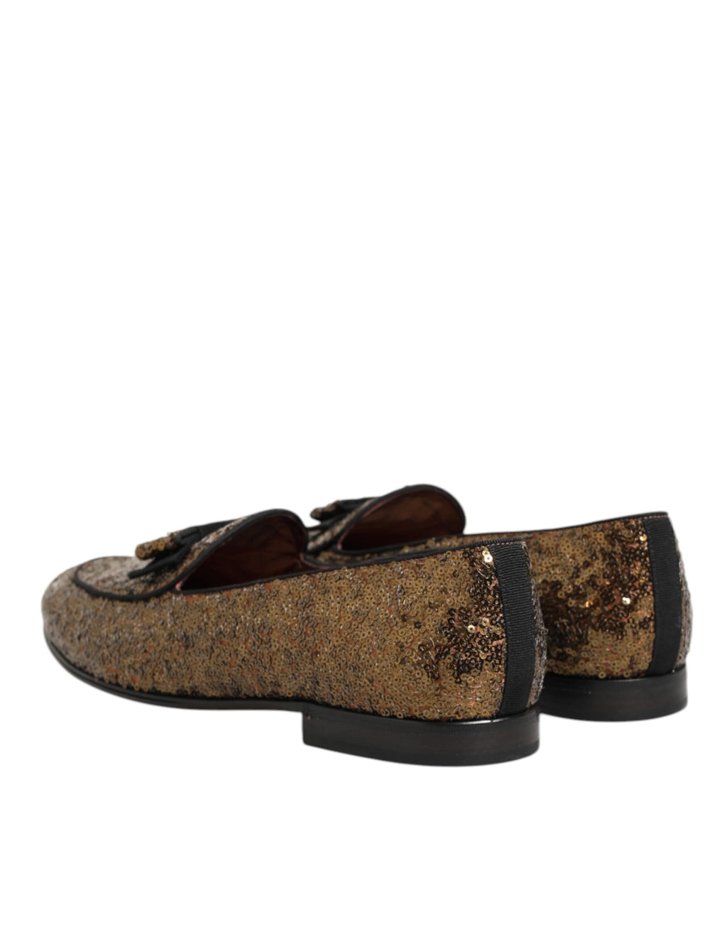 Gold Pailletten Slipper Herren Business-Schuhe