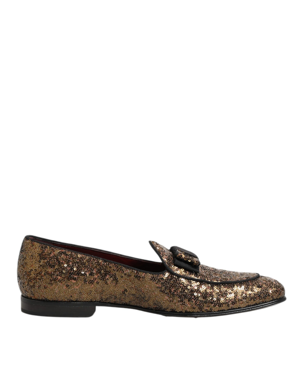 Gold Pailletten Slipper Herren Business-Schuhe