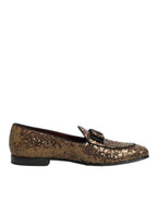 Gold Pailletten Slipper Herren Business-Schuhe