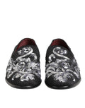 Schwarze Pailletten-Slipper für Herren