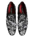 Schwarze Pailletten-Slipper für Herren