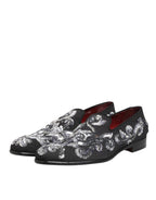 Schwarze Pailletten-Slipper für Herren