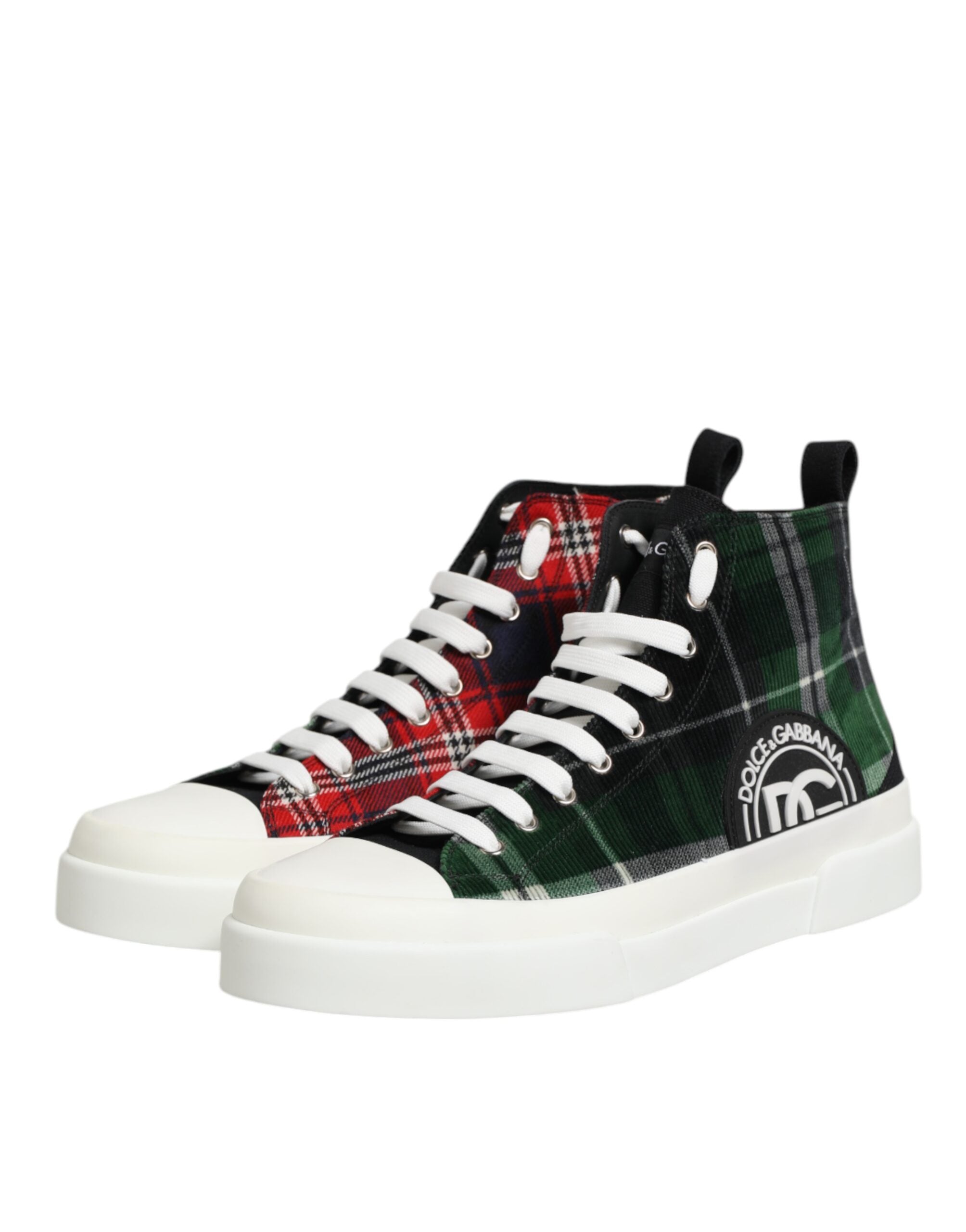 Mehrfarbige DG Logo Herren High Top Sneaker Schuhe