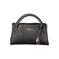 Schwarze Damenhandtasche aus Polyurethan