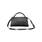 Schwarze Damenhandtasche aus Polyurethan