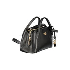 Schwarze Damenhandtasche aus Polyurethan
