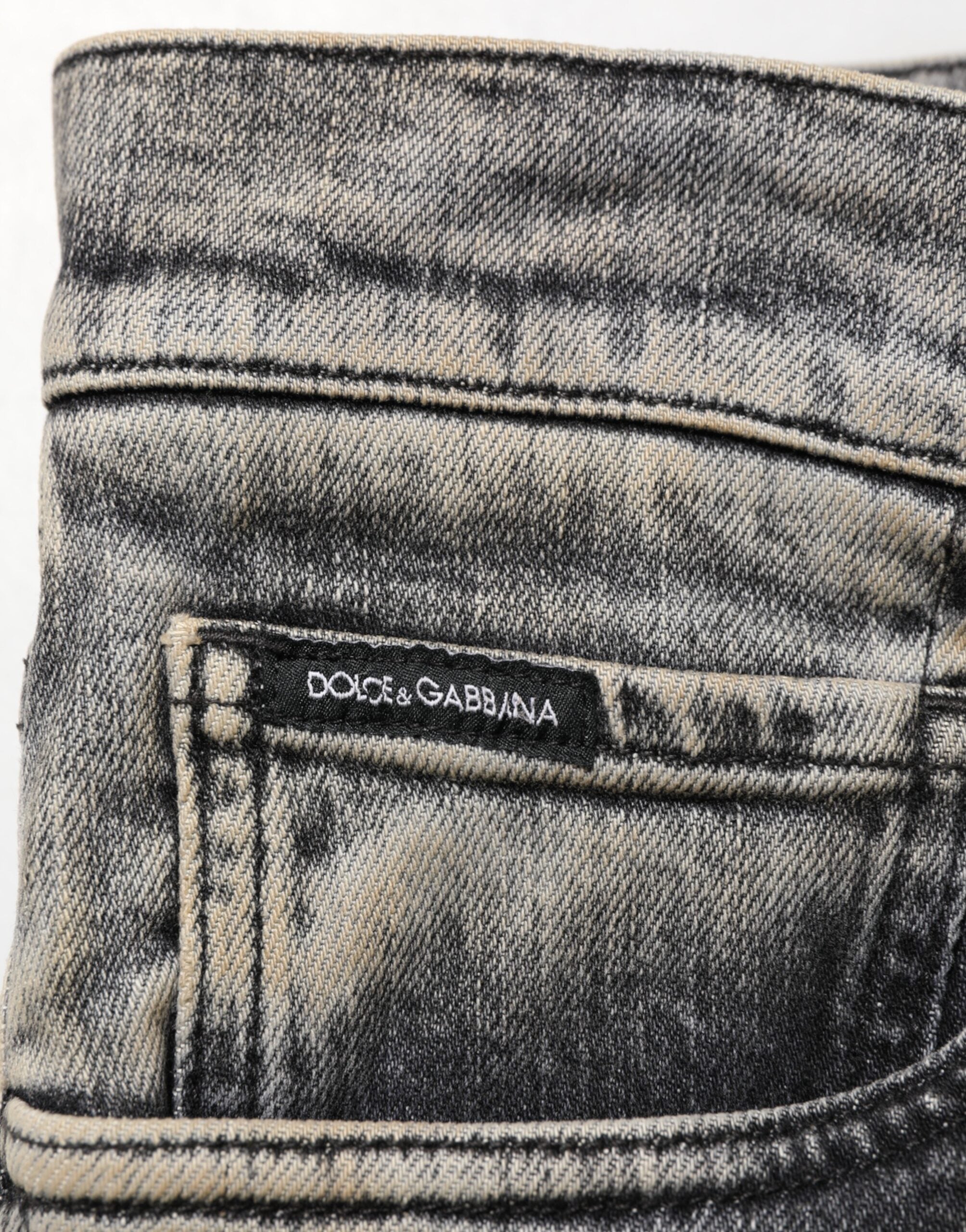 Graue Slim Fit Herren-Jeans aus Baumwoll-Stretch