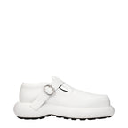 Weiße Slip-On Loafer aus Leder