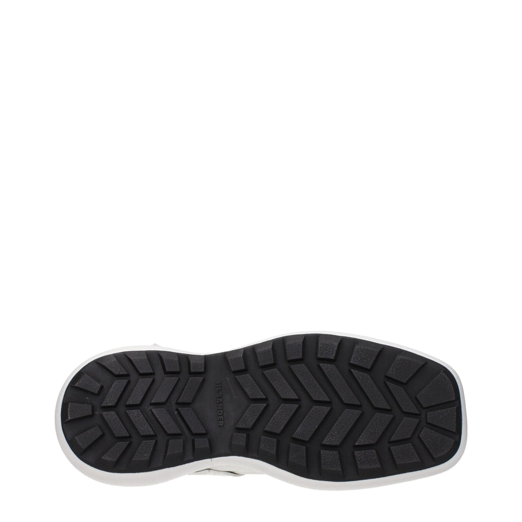 Weiße Slip-On Loafer aus Leder