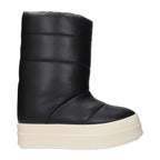 Black Leather Ankle Boots