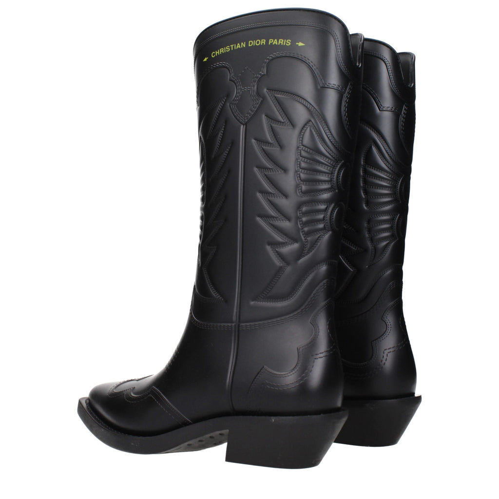 Black Cotton Boots