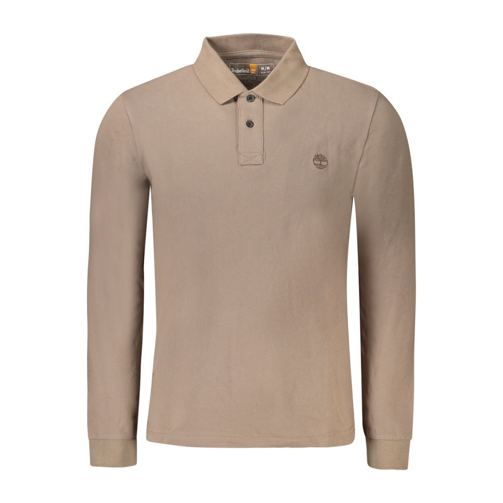 Braunes Baumwoll-Herren-Polohemd