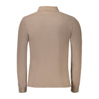 Braunes Baumwoll-Herren-Polohemd