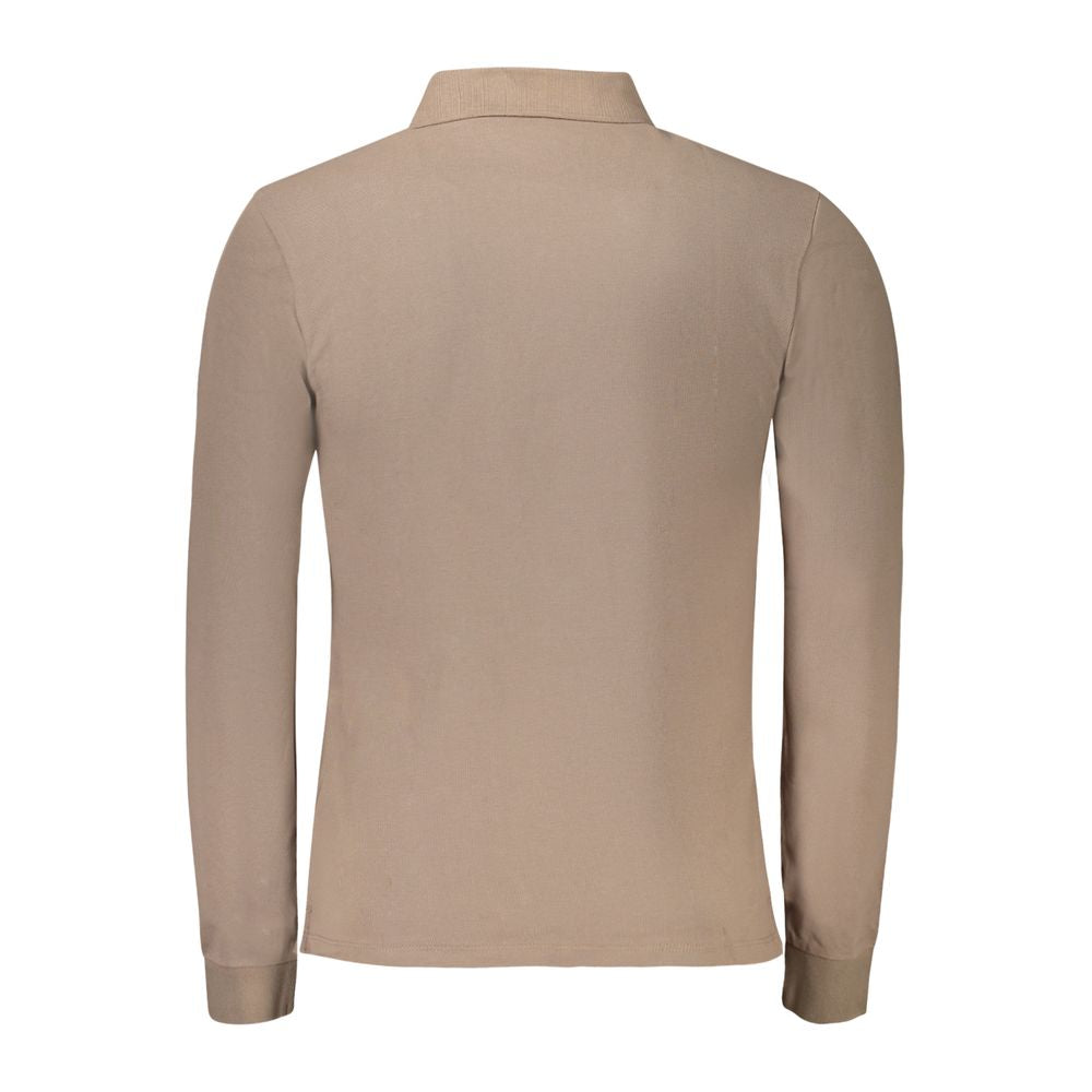 Braunes Baumwoll-Herren-Polohemd