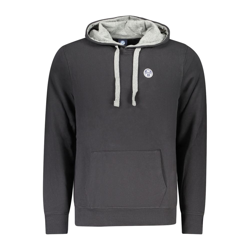 Schwarzes Herren-Sweatshirt aus Baumwolle