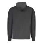 Schwarzes Herren-Sweatshirt aus Baumwolle