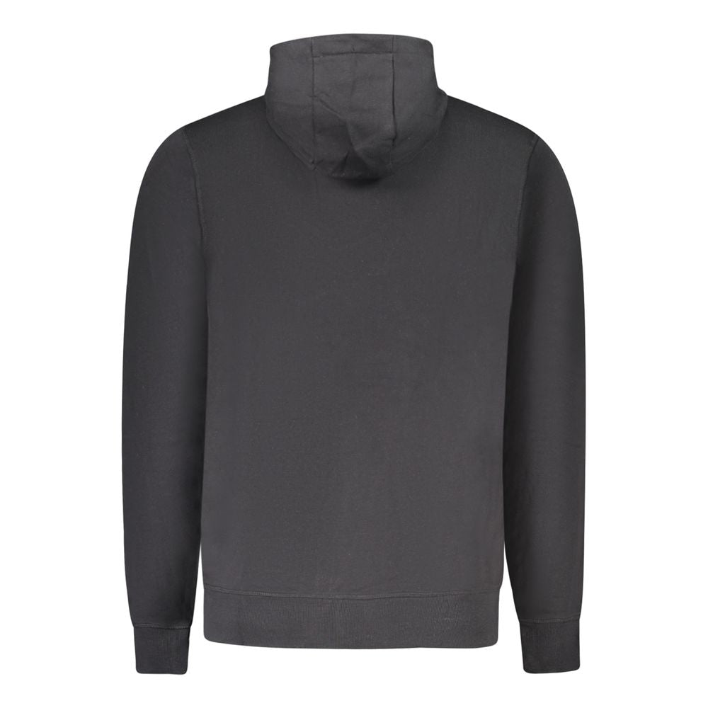 Schwarzes Herren-Sweatshirt aus Baumwolle