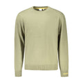 Green Cotton Men Sweater