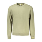 Green Cotton Men Sweater
