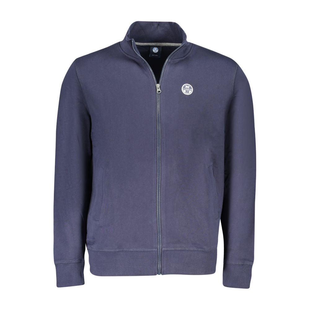 Blaues Herren-Sweatshirt aus Baumwolle