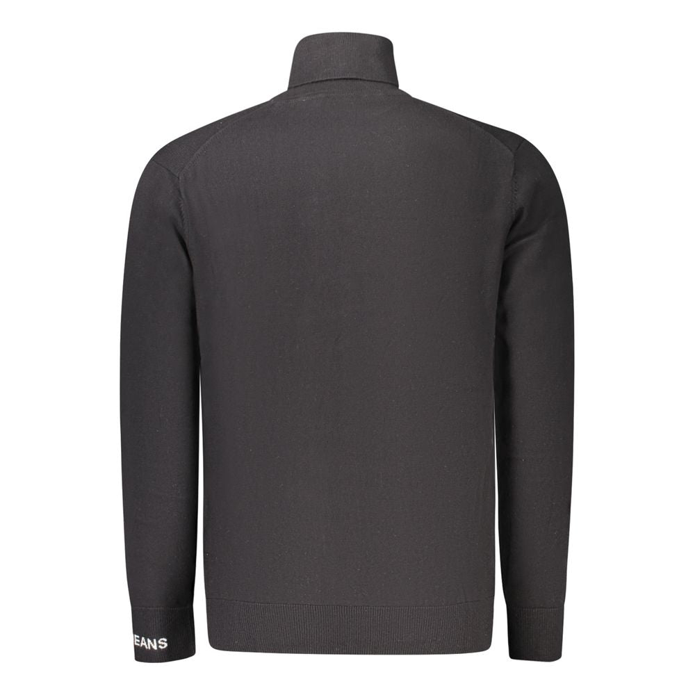 Herrenpullover aus Baumwolle in Schwarz