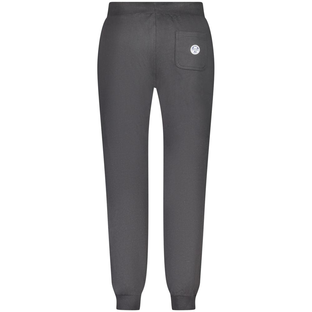 Schwarze Sport-Herrenhose aus Baumwolle