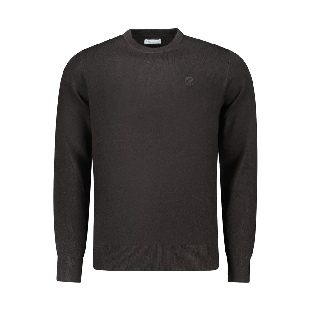 Schwarzer Acryl-Herrenpullover